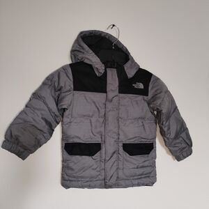 The North Face Kids Gray and Black Puffer Jacket